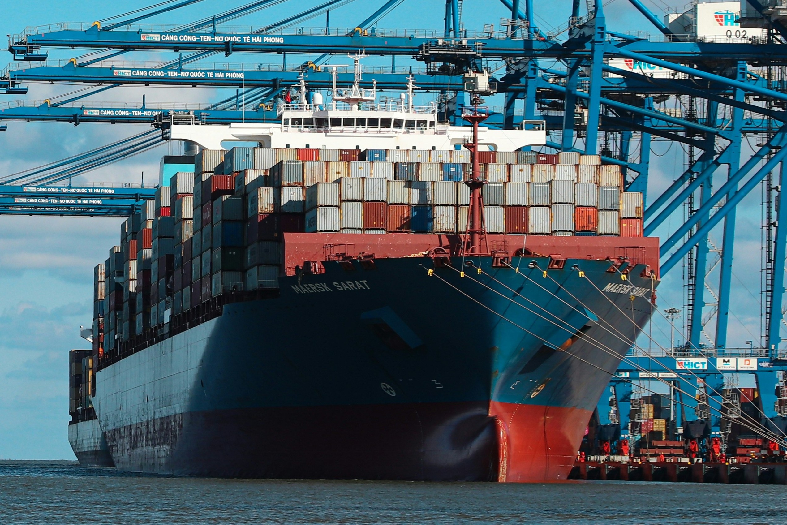 Container Ship in Docks